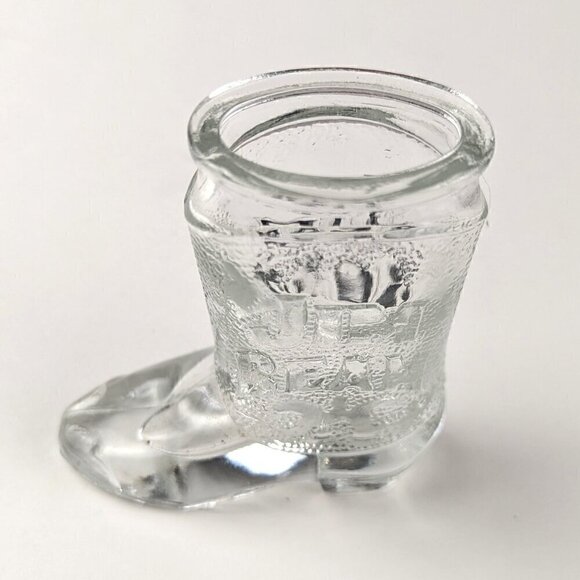Vintage Jim Beam Cowboy Boot Shot Glass - Picture 7 of 10